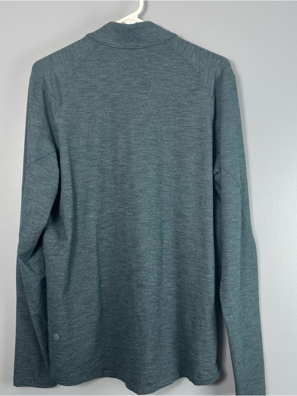 lululemon athletica Men's Surge Teal Heather Quarter-Zip Pullover Size Large - Picture 6 of 9
